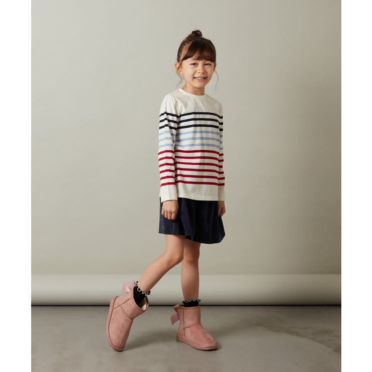 [160]【セットアップ対応】ブライトコールタックキュロット | a.v.v【KIDS】 | 詳細画像14 