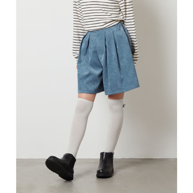 [160]【セットアップ対応】ブライトコールタックキュロット | a.v.v【KIDS】 | 詳細画像19 