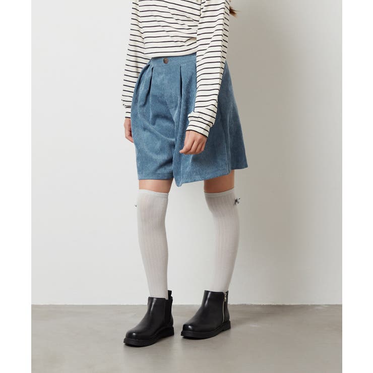 [160]【セットアップ対応】ブライトコールタックキュロット | a.v.v【KIDS】 | 詳細画像21 