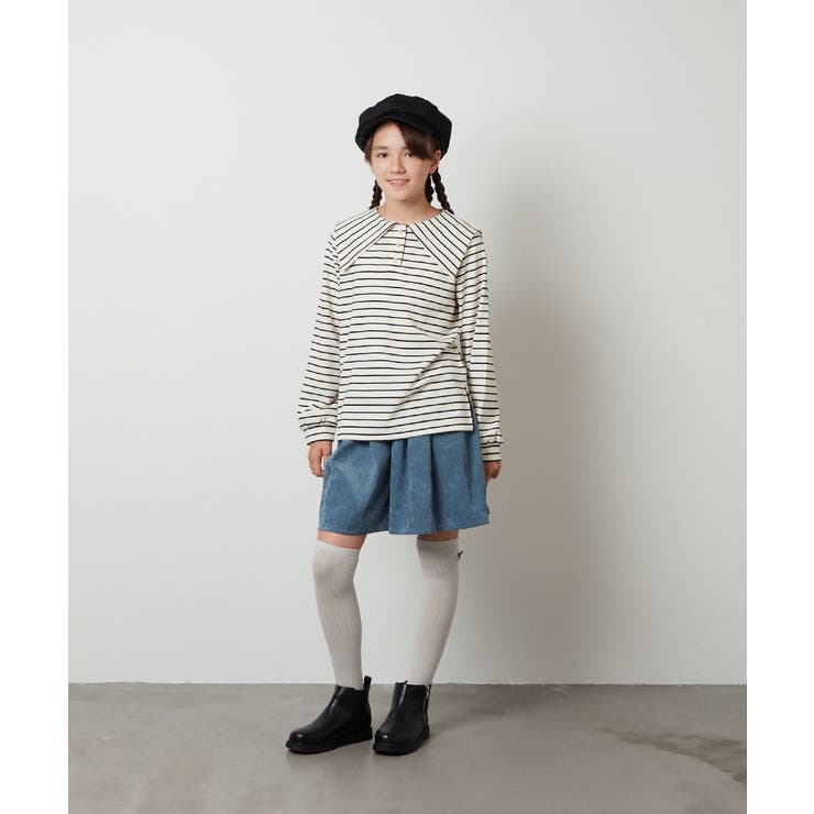 [160]【セットアップ対応】ブライトコールタックキュロット | a.v.v【KIDS】 | 詳細画像22 