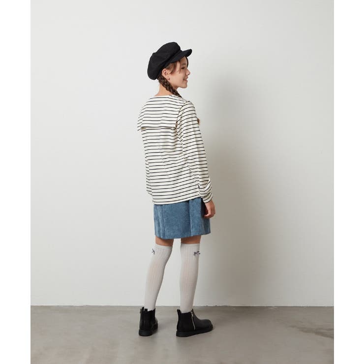 [160]【セットアップ対応】ブライトコールタックキュロット | a.v.v【KIDS】 | 詳細画像27 