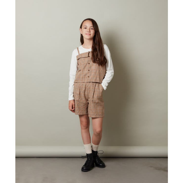 [160]【セットアップ対応】タックショートパンツ | a.v.v【KIDS】 | 詳細画像9 