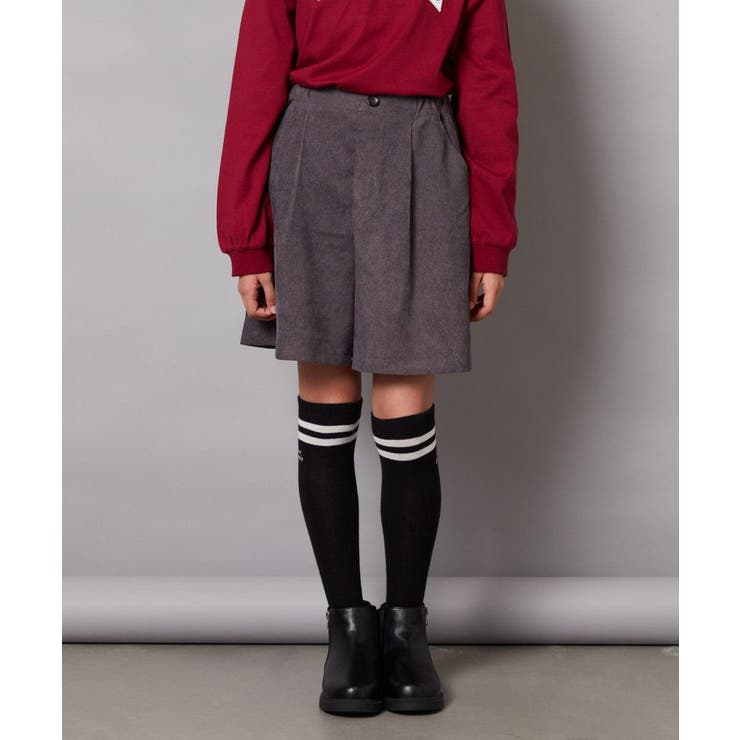 ダークグレー | [120-130]タックショートパンツ | a.v.v【KIDS】