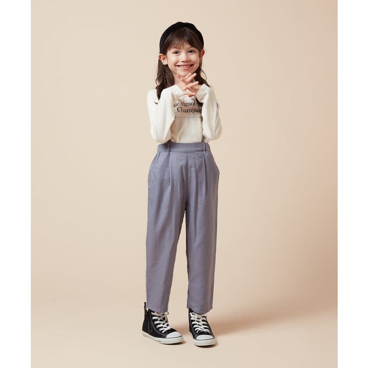 [120-160サスペンダー付きテーパードパンツ | a.v.v【KIDS】 | 詳細画像5 