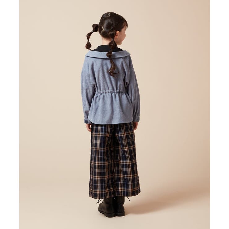 [120-130]サスペンダー付きワイドパンツ | a.v.v【KIDS】 | 詳細画像10 