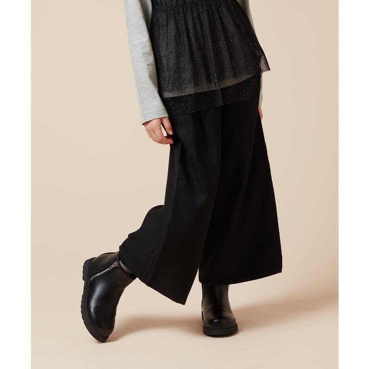 [120-130]サスペンダー付きワイドパンツ | a.v.v【KIDS】 | 詳細画像13 