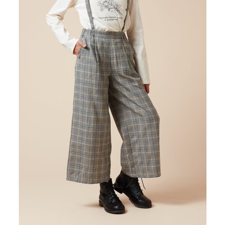 [120-130]サスペンダー付きワイドパンツ | a.v.v【KIDS】 | 詳細画像19 