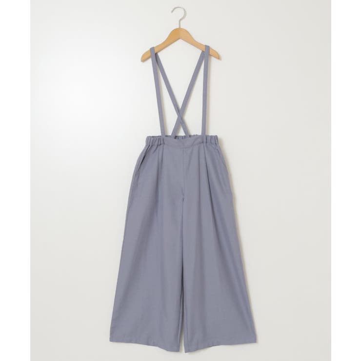 [120-130]サスペンダー付きワイドパンツ | a.v.v【KIDS】 | 詳細画像2 