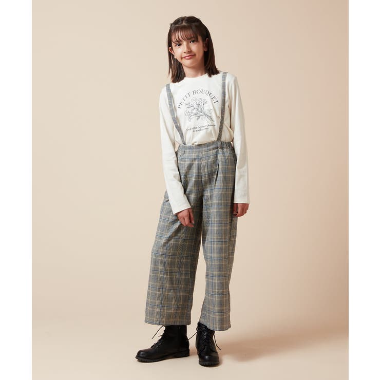 [120-130]サスペンダー付きワイドパンツ | a.v.v【KIDS】 | 詳細画像23 