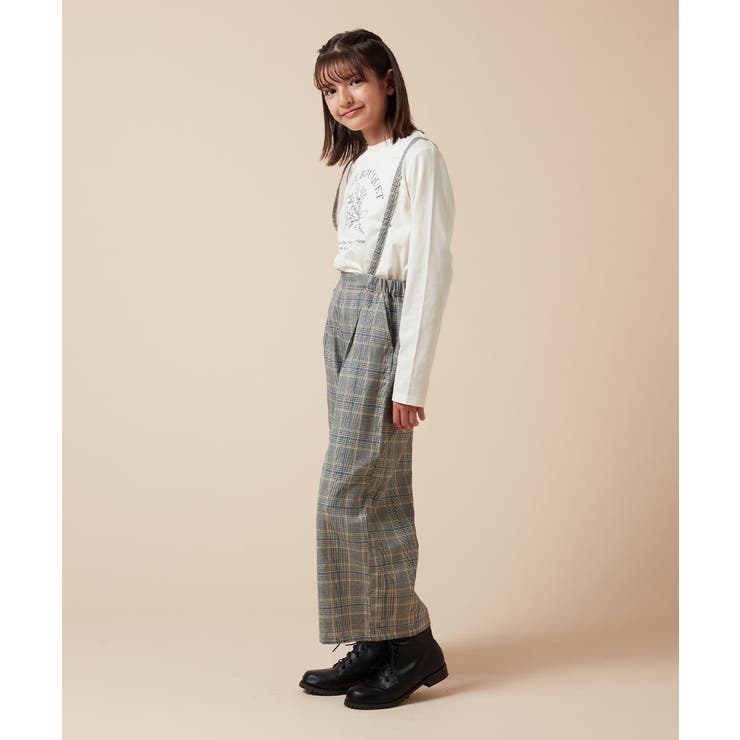 [120-130]サスペンダー付きワイドパンツ | a.v.v【KIDS】 | 詳細画像24 