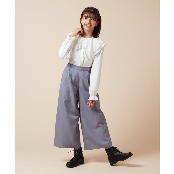 [120-130]サスペンダー付きワイドパンツ | a.v.v【KIDS】 | 詳細画像29 