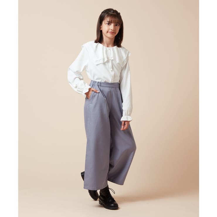 [120-130]サスペンダー付きワイドパンツ | a.v.v【KIDS】 | 詳細画像30 