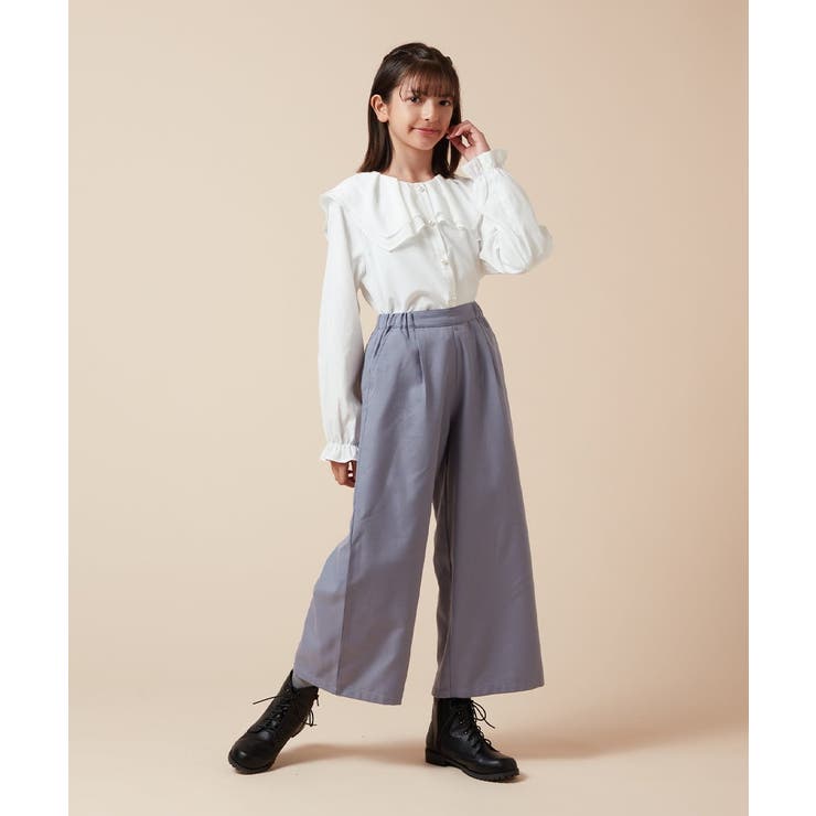 [120-130]サスペンダー付きワイドパンツ | a.v.v【KIDS】 | 詳細画像32 