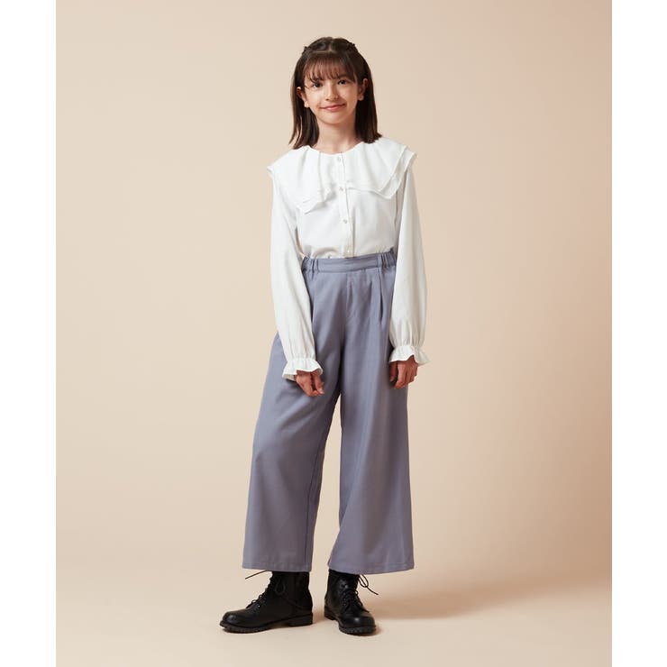 [120-130]サスペンダー付きワイドパンツ | a.v.v【KIDS】 | 詳細画像33 