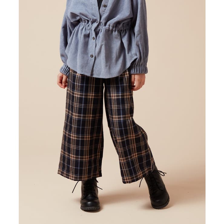 [120-130]サスペンダー付きワイドパンツ | a.v.v【KIDS】 | 詳細画像4 