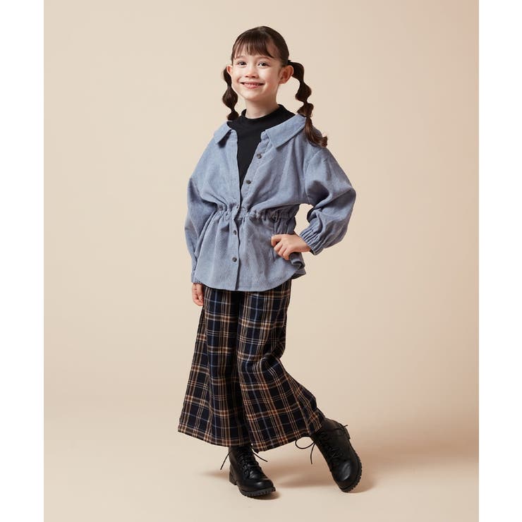 [120-130]サスペンダー付きワイドパンツ | a.v.v【KIDS】 | 詳細画像5 