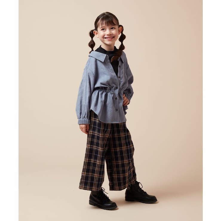 [120-130]サスペンダー付きワイドパンツ | a.v.v【KIDS】 | 詳細画像6 