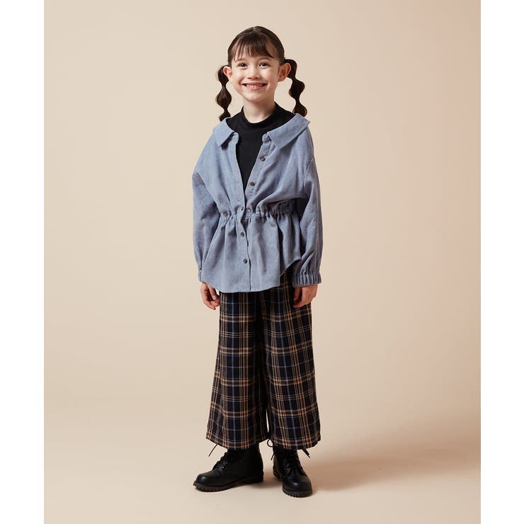 [120-130]サスペンダー付きワイドパンツ | a.v.v【KIDS】 | 詳細画像8 