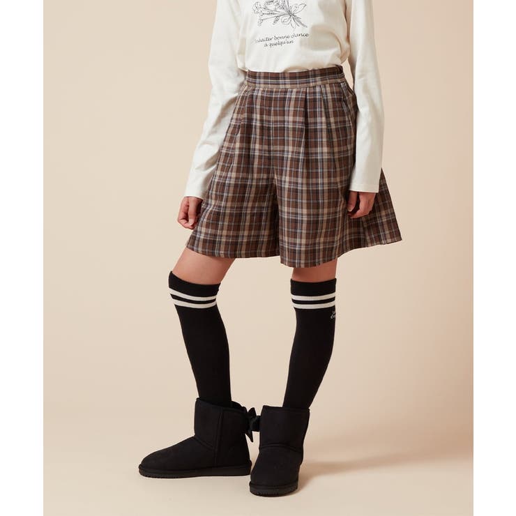 [100-160]オータムチェックタックショートパンツ | a.v.v【KIDS】 | 詳細画像12 