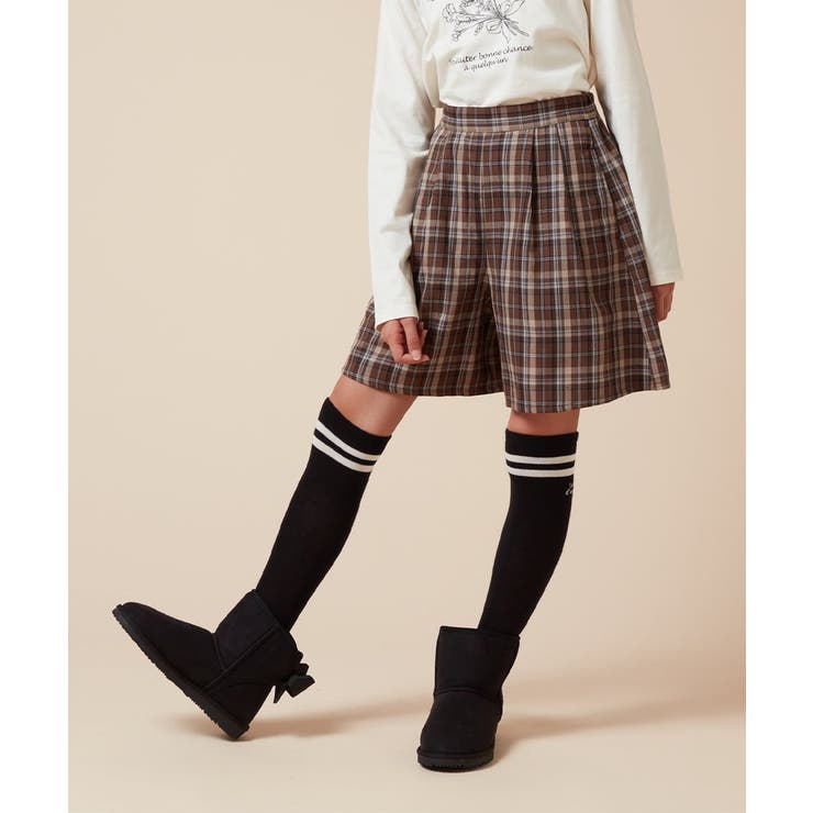 [100-160]オータムチェックタックショートパンツ | a.v.v【KIDS】 | 詳細画像13 