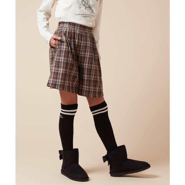 [100-160]オータムチェックタックショートパンツ | a.v.v【KIDS】 | 詳細画像14 