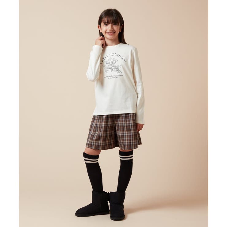 [100-160]オータムチェックタックショートパンツ | a.v.v【KIDS】 | 詳細画像16 