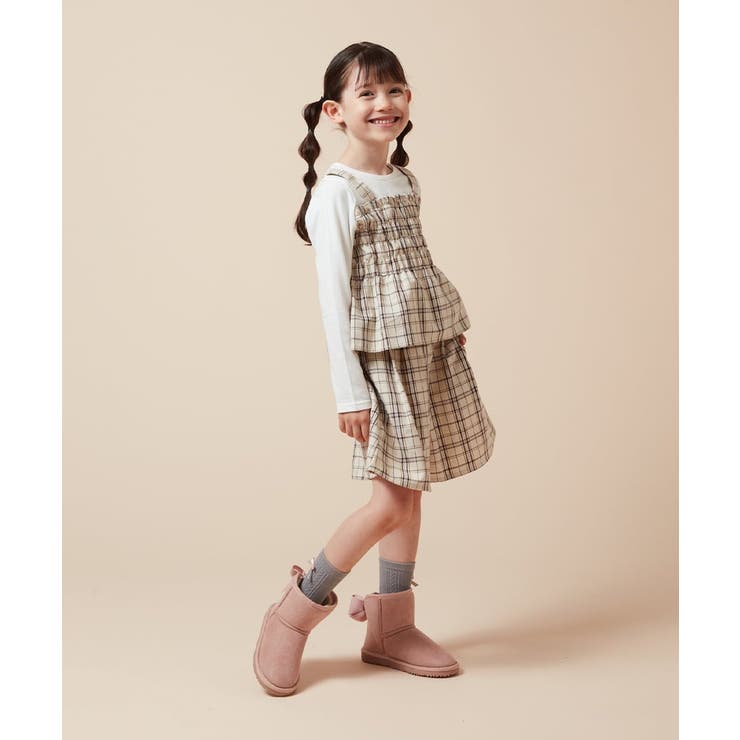 [100-160]オータムチェックタックショートパンツ | a.v.v【KIDS】 | 詳細画像5 