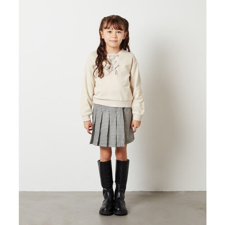 [100-130]アシメプリーツスカパン | a.v.v【KIDS】 | 詳細画像25 