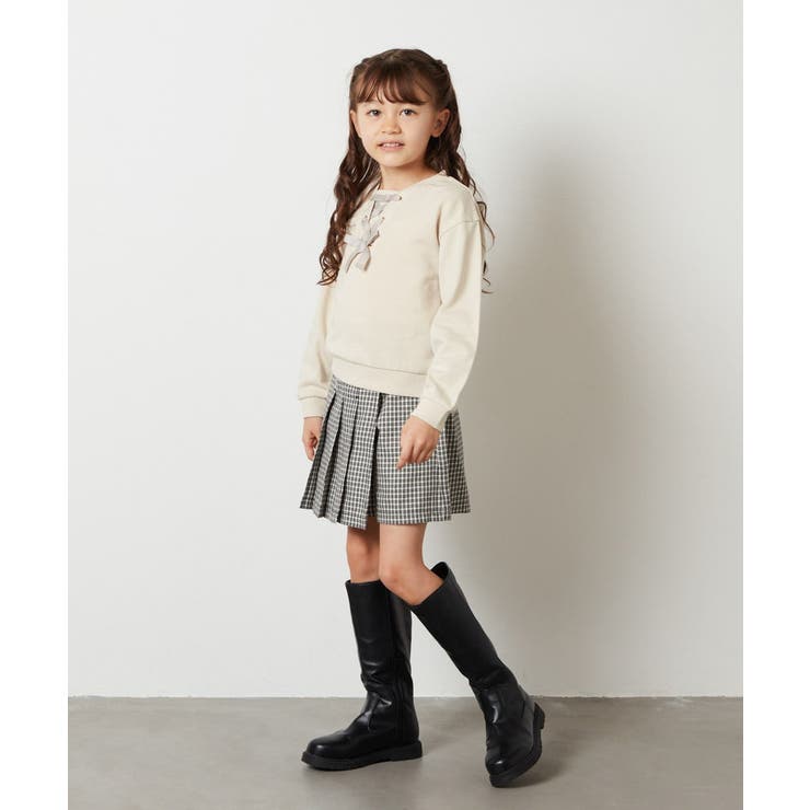 [100-130]アシメプリーツスカパン | a.v.v【KIDS】 | 詳細画像27 