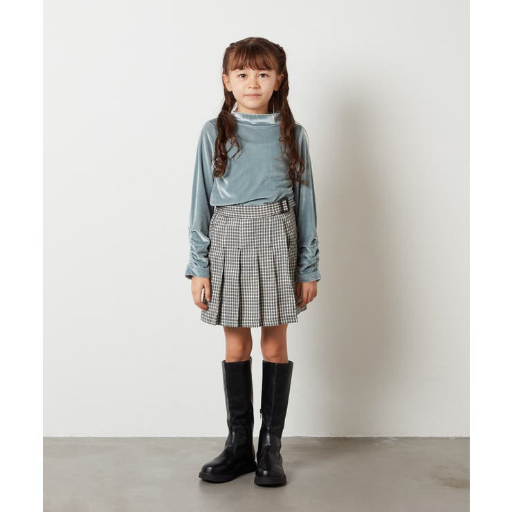 [100-130]アシメプリーツスカパン | a.v.v【KIDS】 | 詳細画像29 