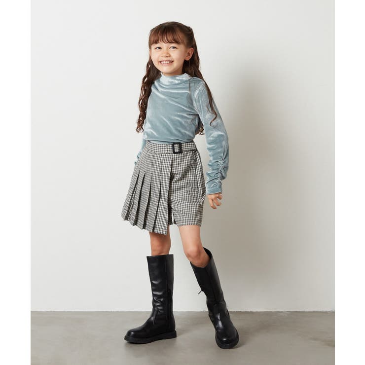 [100-130]アシメプリーツスカパン | a.v.v【KIDS】 | 詳細画像32 