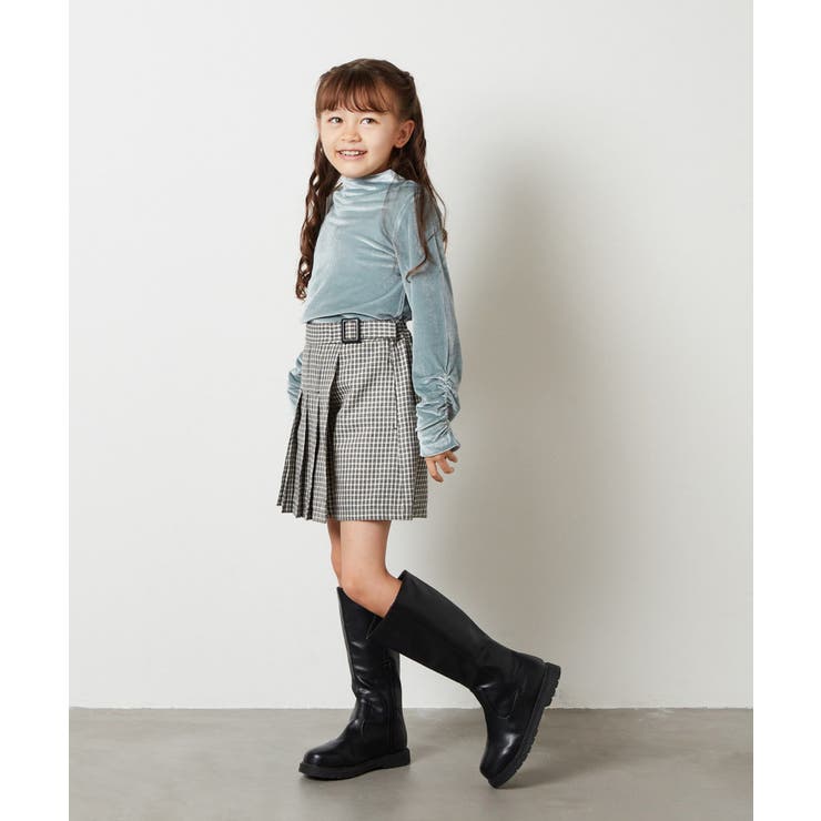 [100-130]アシメプリーツスカパン | a.v.v【KIDS】 | 詳細画像33 