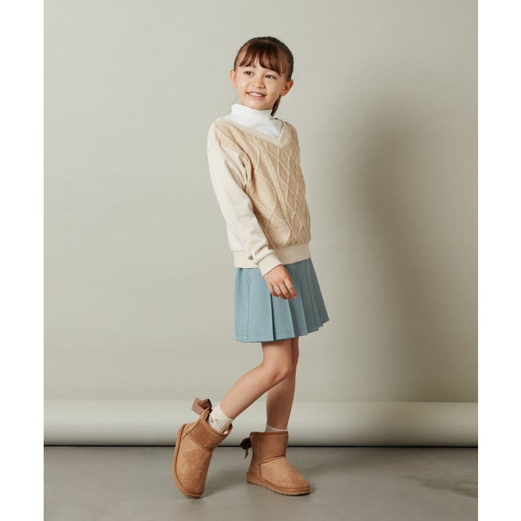 [100-130]アシメプリーツスカパン | a.v.v【KIDS】 | 詳細画像39 