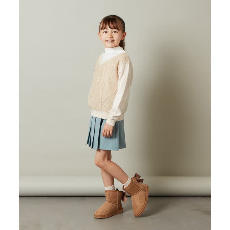 [100-130]アシメプリーツスカパン | a.v.v【KIDS】 | 詳細画像40 