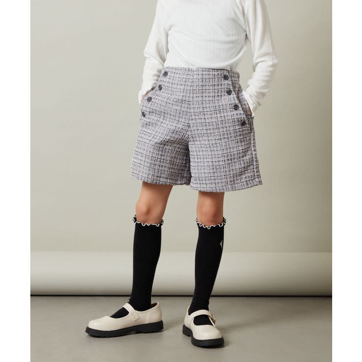 100-130]ツイードショートパンツ[品番：ITKW0013713]｜a.v.v