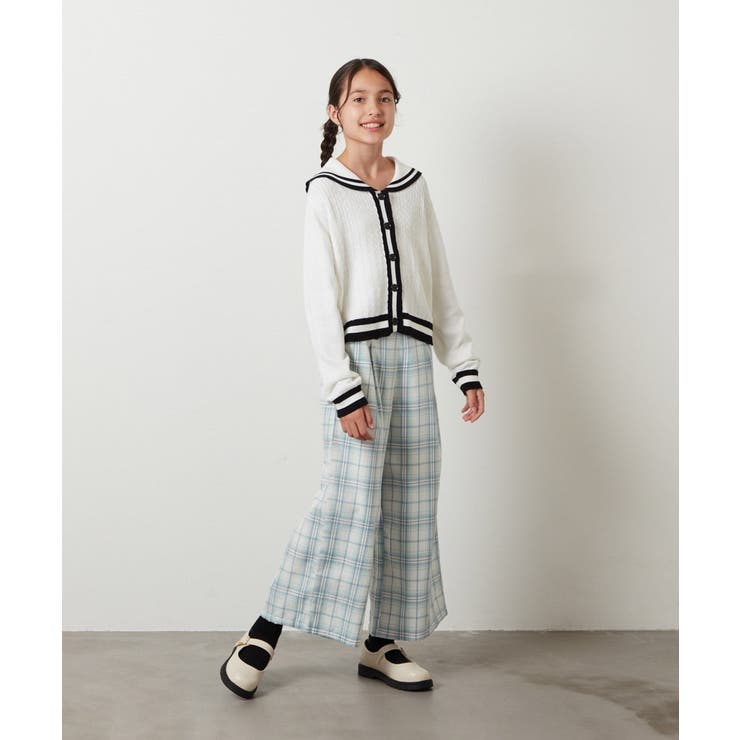 [140-150]【セットアップ対応】サス付きフロントボタンワイドパンツ | a.v.v【KIDS】 | 詳細画像15 