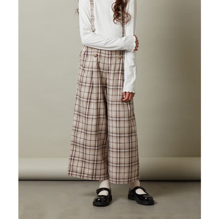 [140-150]【セットアップ対応】サス付きフロントボタンワイドパンツ | a.v.v【KIDS】 | 詳細画像16 