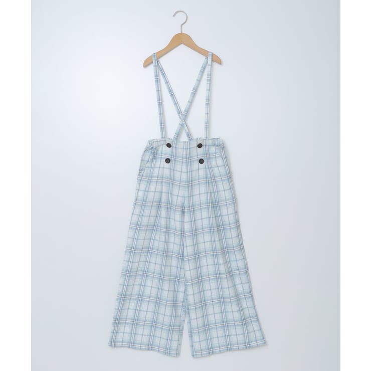 [140-150]【セットアップ対応】サス付きフロントボタンワイドパンツ | a.v.v【KIDS】 | 詳細画像2 