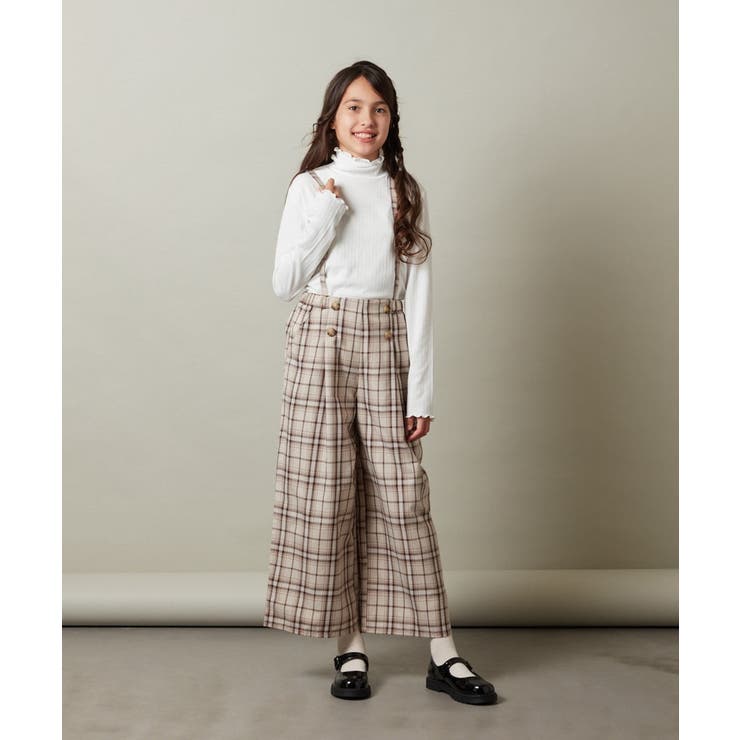 [140-150]【セットアップ対応】サス付きフロントボタンワイドパンツ | a.v.v【KIDS】 | 詳細画像20 