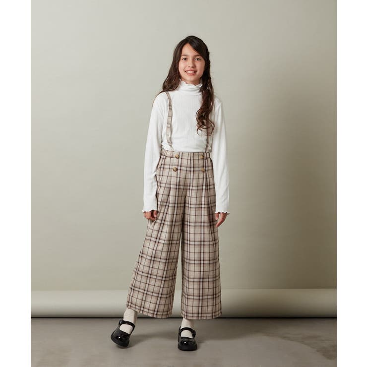 [140-150]【セットアップ対応】サス付きフロントボタンワイドパンツ | a.v.v【KIDS】 | 詳細画像21 