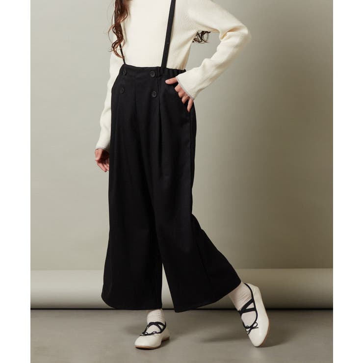 [140-150]【セットアップ対応】サス付きフロントボタンワイドパンツ | a.v.v【KIDS】 | 詳細画像29 