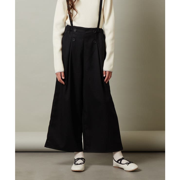 [140-150]【セットアップ対応】サス付きフロントボタンワイドパンツ | a.v.v【KIDS】 | 詳細画像31 