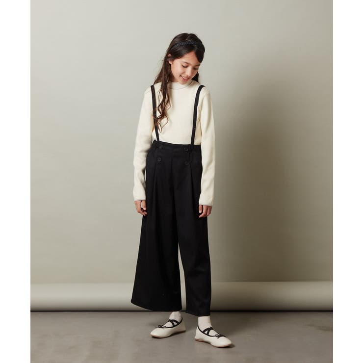 [140-150]【セットアップ対応】サス付きフロントボタンワイドパンツ | a.v.v【KIDS】 | 詳細画像33 