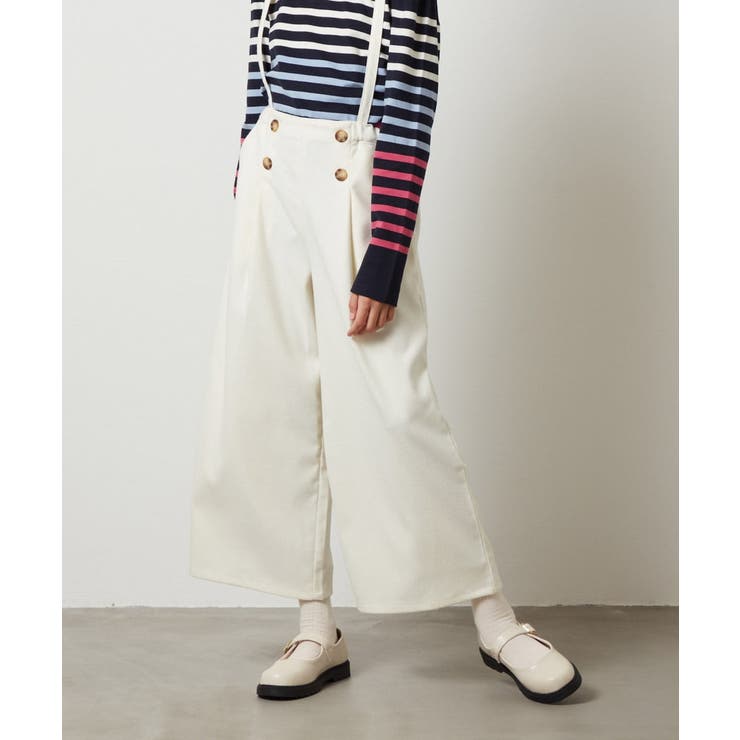 [140-150]【セットアップ対応】サス付きフロントボタンワイドパンツ | a.v.v【KIDS】 | 詳細画像43 