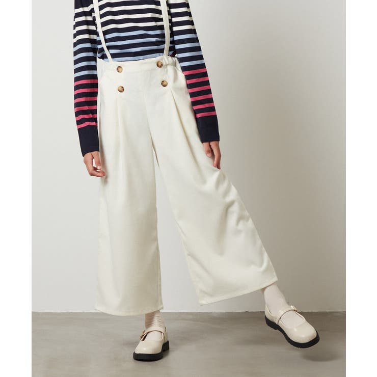 [140-150]【セットアップ対応】サス付きフロントボタンワイドパンツ | a.v.v【KIDS】 | 詳細画像44 