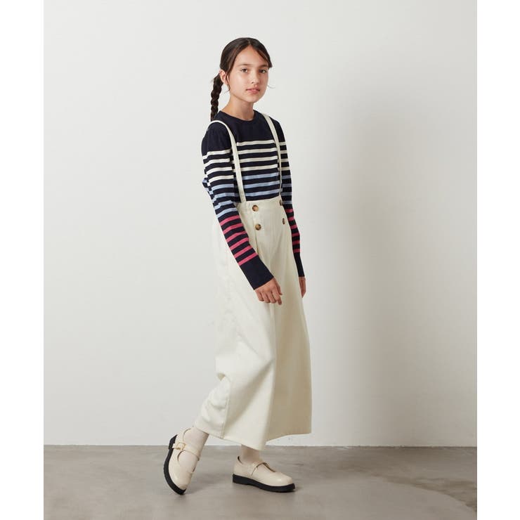 [140-150]【セットアップ対応】サス付きフロントボタンワイドパンツ | a.v.v【KIDS】 | 詳細画像52 