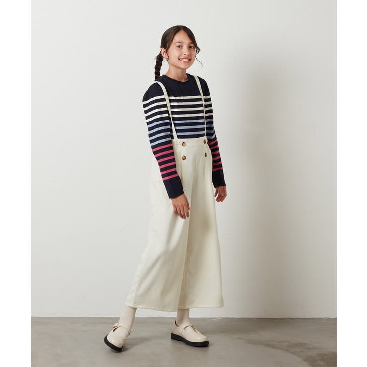 [140-150]【セットアップ対応】サス付きフロントボタンワイドパンツ | a.v.v【KIDS】 | 詳細画像53 