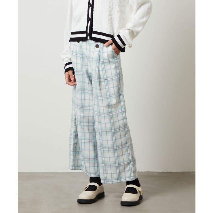 [140-150]【セットアップ対応】サス付きフロントボタンワイドパンツ | a.v.v【KIDS】 | 詳細画像9 