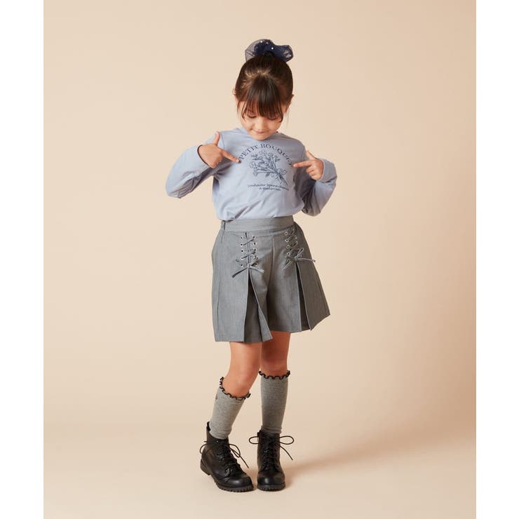 [140-150]ダブルレースアップショートパンツ | a.v.v【KIDS】 | 詳細画像13 