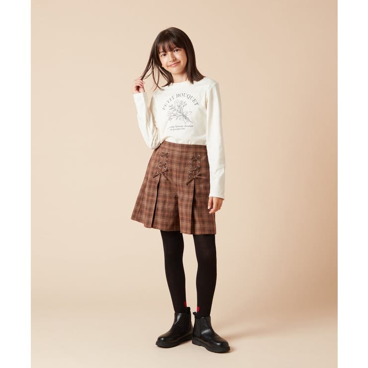 [140-150]ダブルレースアップショートパンツ | a.v.v【KIDS】 | 詳細画像22 